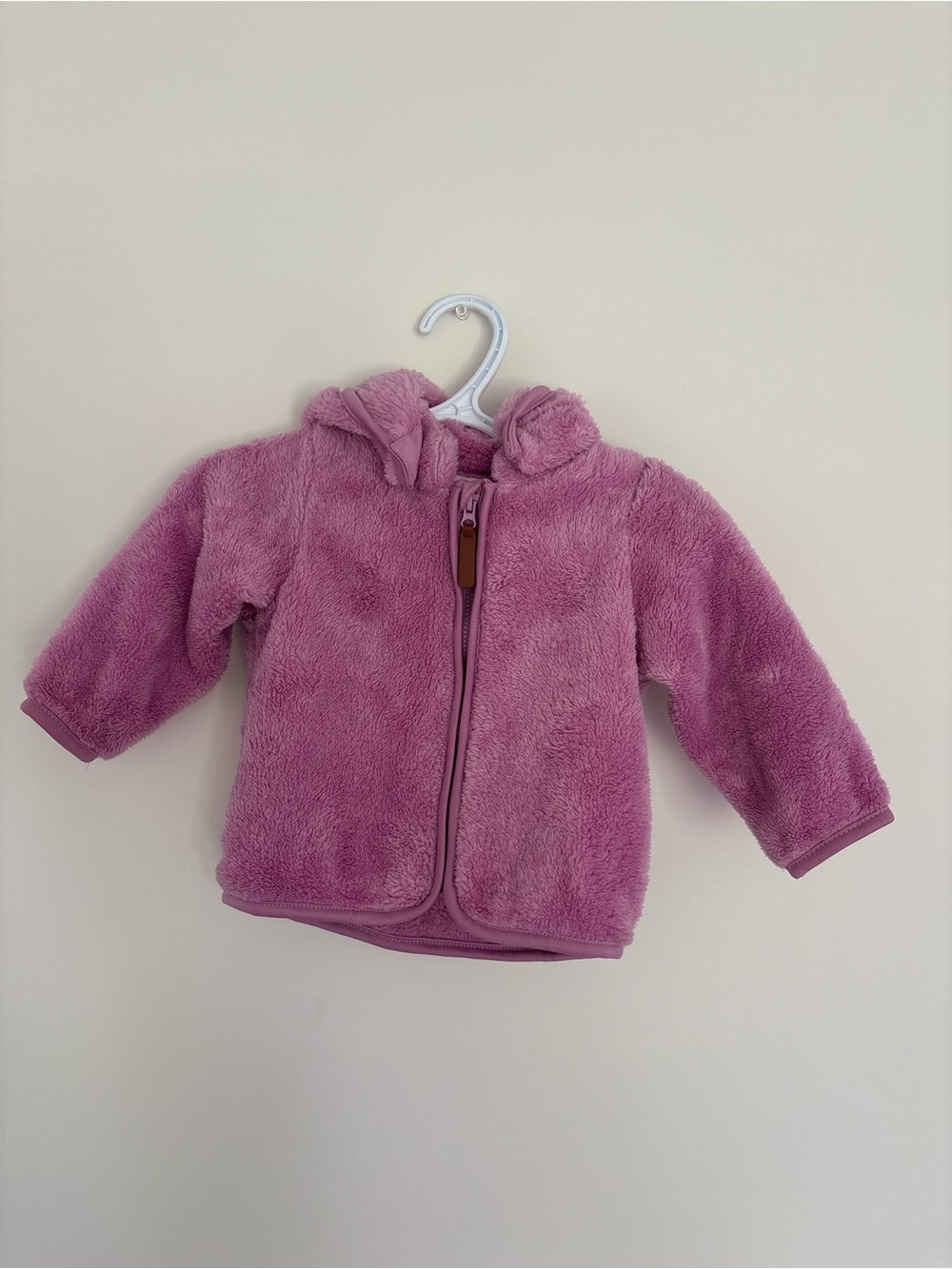 H&M Pink Hooded Teddy Bear Jacket